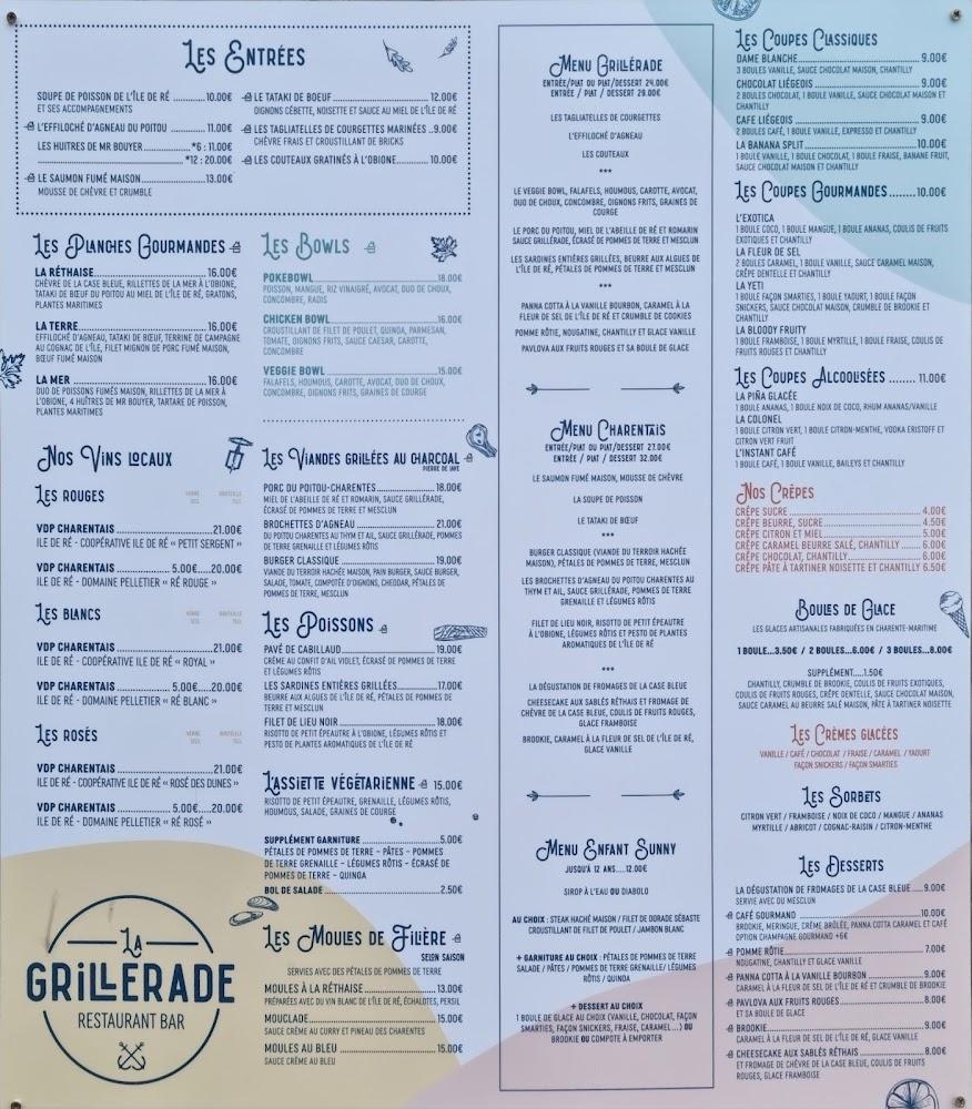 Restaurant la Grillerade - Menu Image 1